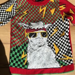 Llama sweater. EUC